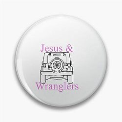 Jesus Riley Green Pin
