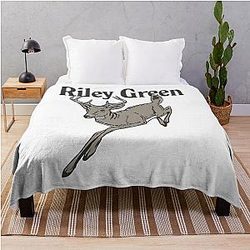 Riley Green Throw Blanket