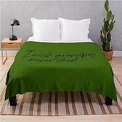 I wish Grandpas Never Died - Riley Green Throw Blanket