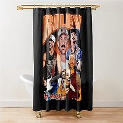 Psychedelic 90s Riley Green Shower Curtain