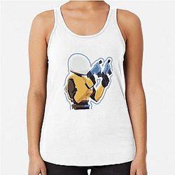 On a Strange Planet Risk of Rain 2 Fan Art and Merch Classic Music Fans Racerback Tank Top