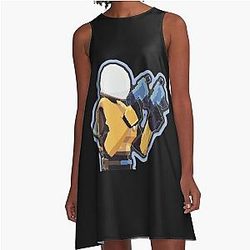 Risk of Rain 2 Fan Art and Essential A-Line Dress