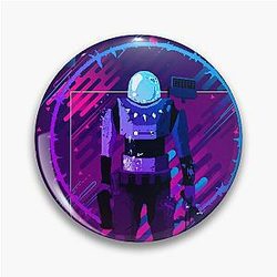 Commando - Risk of Rain Modern Graphic Design Pin