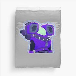 On a Strange Planet Risk of Rain 2 Fan Art and Merch Retro Duvet Cover