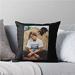 River Phoenix and Dog Classic T-Shirt Throw Pillow