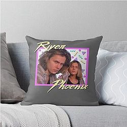 80s River Phoenix Throw Pillow
