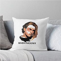 River Phoenix Throw Pillow
