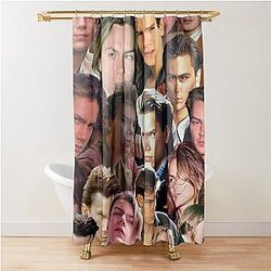 River Phoenix photo collage Shower Curtain