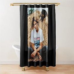 River Phoenix with Dog Shower Curtain