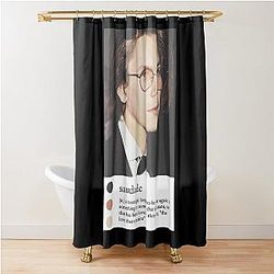 Gifts for Women River Phoenix Saudade and When I Look at You Throw Up Shower Curtain