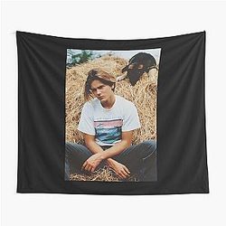River Phoenix with a dog Tapestry