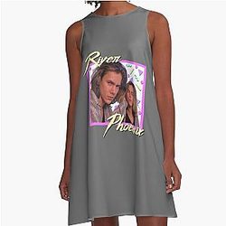 80s River Phoenix Aline Dress