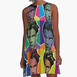 MOSAICO DE RIVER PHOENIX ESTILO POP ART  A line Dress