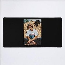 River Phoenix with dog Desk Mat