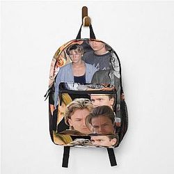 River Phoenix photo collage backpack
