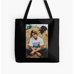 River Phoenix And Dog Classic T Shirt All Over Print Tote Bag