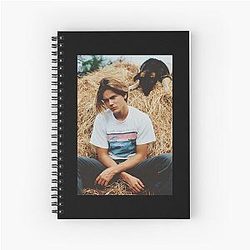 River Phoenix with dog Spiral Notebook