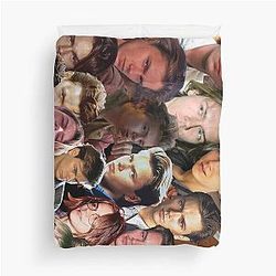 River Phoenix Photo Collage Duvet Cover