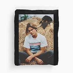 River Phoenix with Dog Duvet Cover