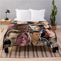 River Phoenix Photo Collage Throw Blanket