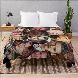 River Phoenix Photo Collage Throw Blanket