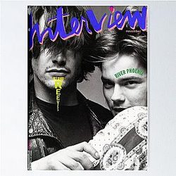 River Phoenix and Keanu Reeves Interview Magazine Poster