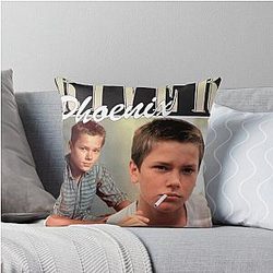 River Phoenix Throw Pillow