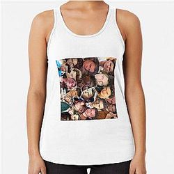River Phoenix photo collage racerback tank top