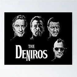 Robert De Niro Beatles style mashup The DeNiros Poster