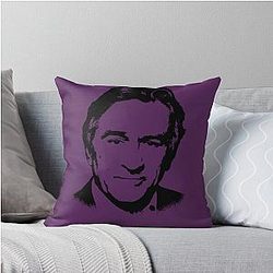 Robert De Niro Pop Art Portrait Throw Pillow