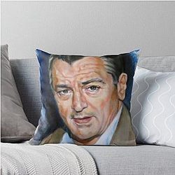 Portrait of Robert De Niro Throw Pillow