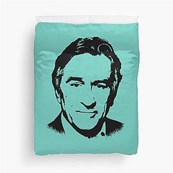 Robert De Niro Pop Art Portrait Duvet Cover