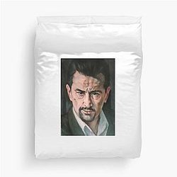 Portrait of Robert DeNiro Duvet Cover