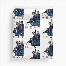 HEAT Movie Poster Version 1 Al Pacino Robert De Niro Trending Duvet Cover