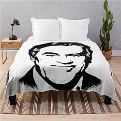 Robert De Niro Pop Art Portrait Throw Blanket