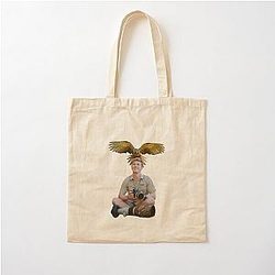 Robert Irwin with a Parrot Cotton Tote