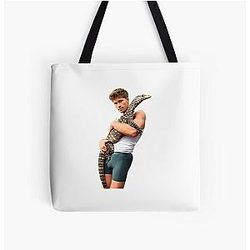 Robert Irwin Lizard Print Tote Bag