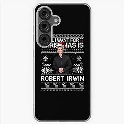 Ugly Christmas Sweater, Funny Holiday, Australian Conservationist, Robert Irwin Samsung Galaxy Soft Case