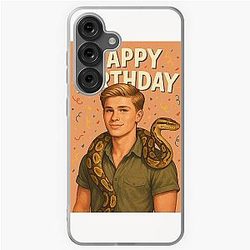 Robert Irwin Happy Birthday Celebration with Snake Samsung Galaxy Soft Case