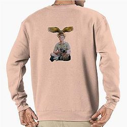 Robert Irwin with a Parrot Sweatshirt