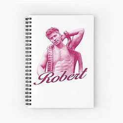 Robert Irwin Retro Portrait Spiral Notebook