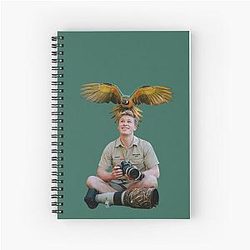 Robert Irwin with a Parrot Spiral Notebook