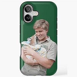 Robert Irwin with a Baby Kangaroo iPhone Case