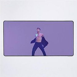 Robert Irwin ripping his shirt off DWTS desk mat