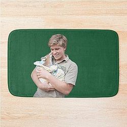 Robert Irwin with a Baby Kangaroo Bath Mat