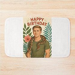 Robert Irwin with Snake Birthday Bath Mat