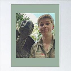 Robert Irwin and Turtle Poster