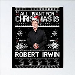 Ugly Christmas Sweater, Robert Irwin, Wildlife Holiday Funny, Australian Conservationist