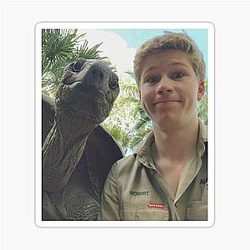 Robert Irwin with Turtle