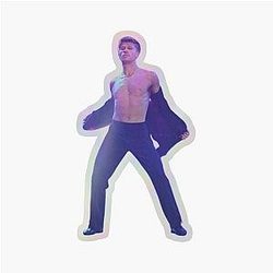 Robert Irwin Rips His Shirt Off DWTS Holographic Sticker